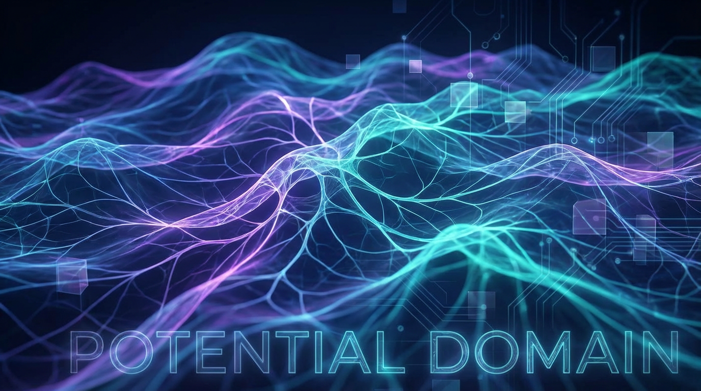 Visualization of the Potential Domain showing branching quantum possibilities