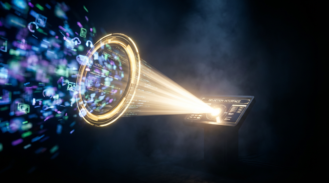 Visualization of the Selection Interface filtering possibilities